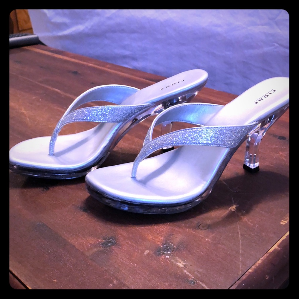Silver LIGHT UP heels